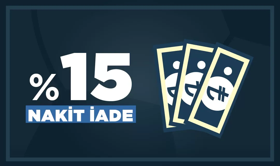 %15 nakit iade