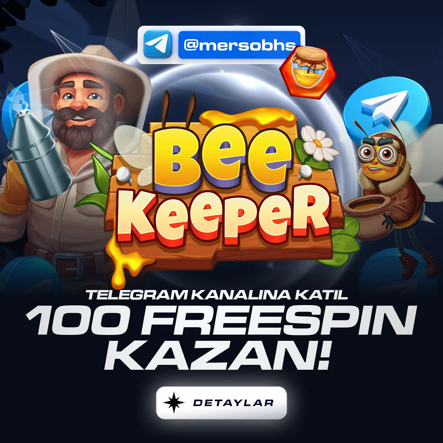 Telegram kanalına katıl 100 freespin kazan!