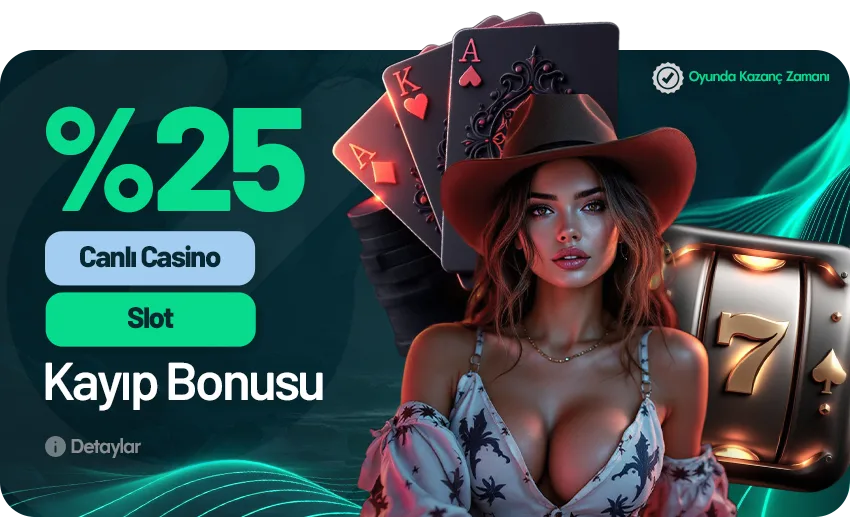 %25 canlı casino & slot kayıp bonusu