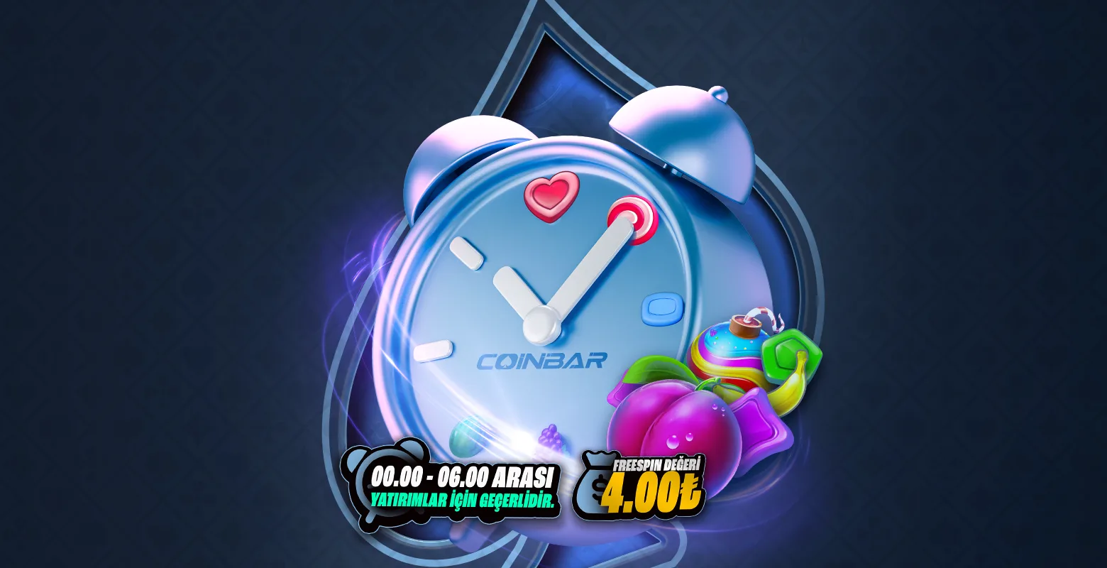 Sweet hours !
geceyi tatlandır! sweet hours’ta 1000₺ ve üzeri yatırımlara hediye fırsatları coinbar’da!
