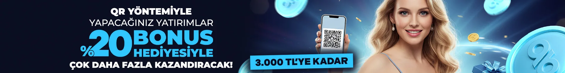 Qr yöntemleriyle yatırımlara özel %20 bonus hediye