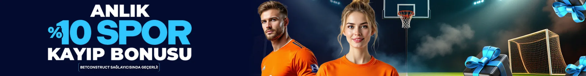 %10 anlık spor kayıp bonusu
