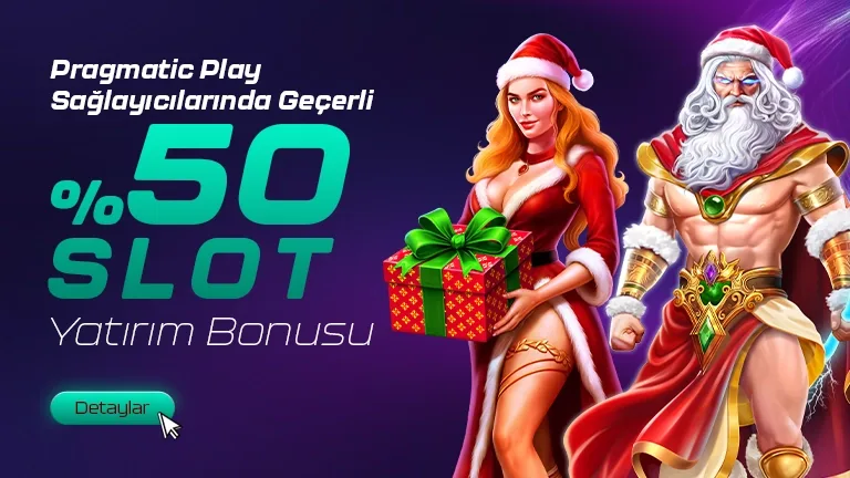 Pragmatic play sağlayıcılarında geçerli %50 slot yatırım bonusu