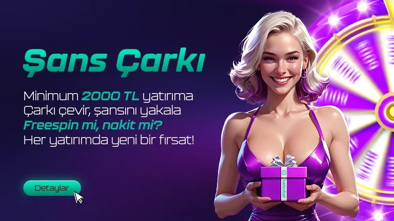 Çarkı çevir, freespin veya nakit senin!