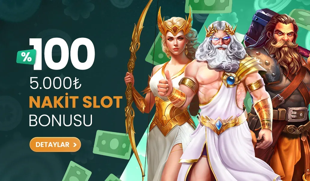 %100 nakit slot bonusu