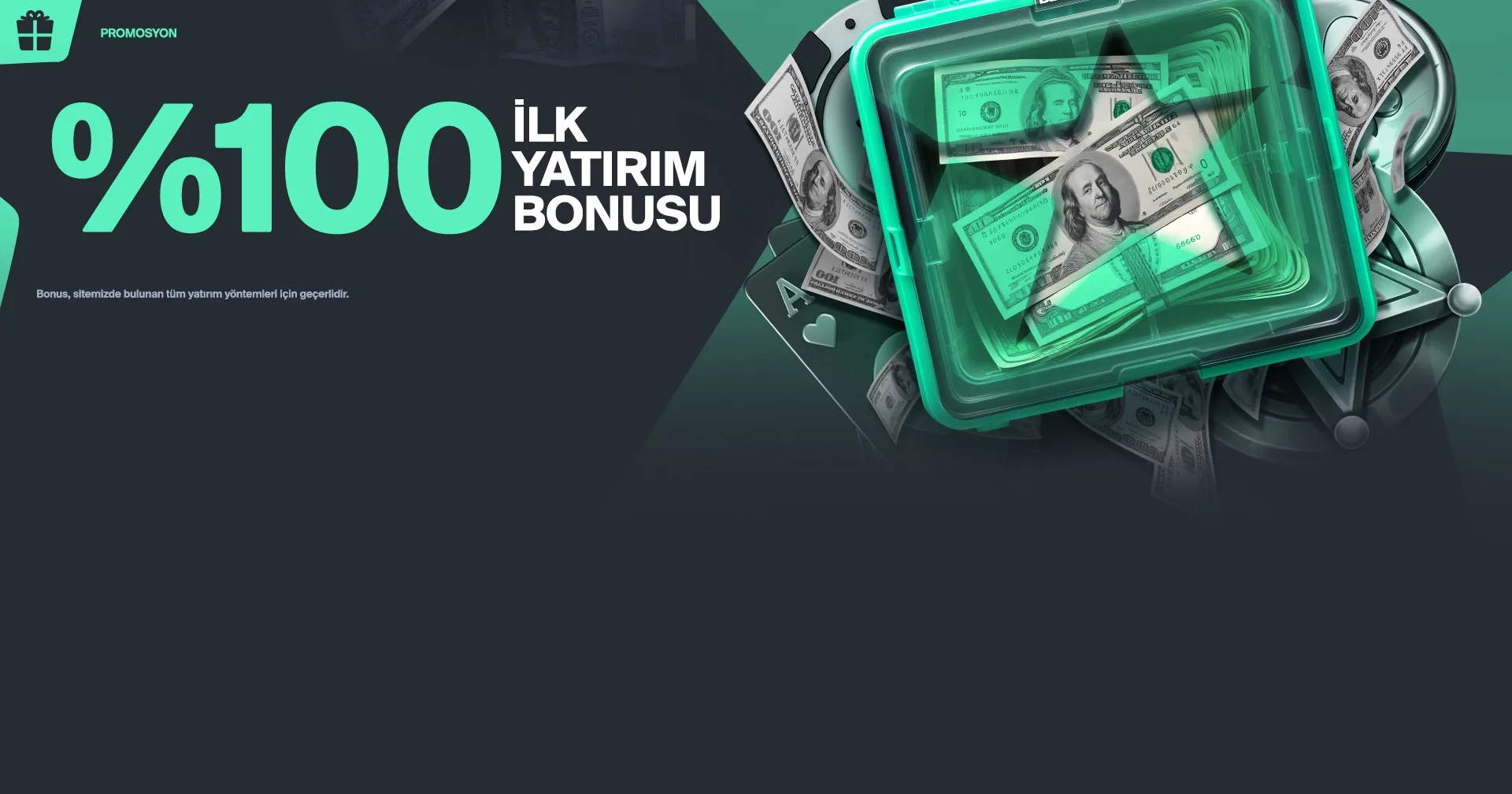 %100 ilk yatırım slot bonusu