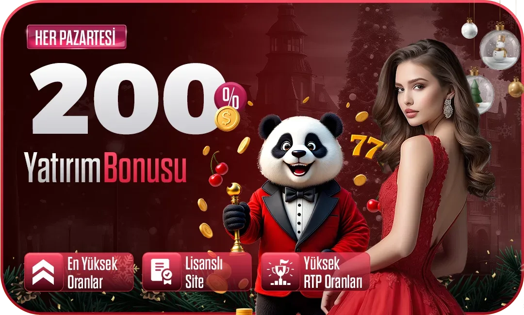 Her pazartesi %200 yatırım bonusu