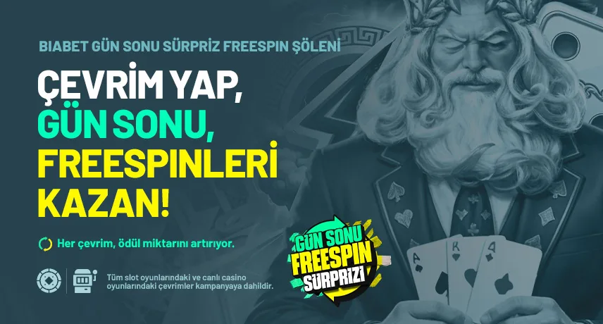 ⚡biabet gün sonu sürpriz freespin şöleni ⚡