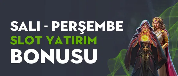 Salı - perşembe günlerine özel %50 casino slot yatırım bonusu