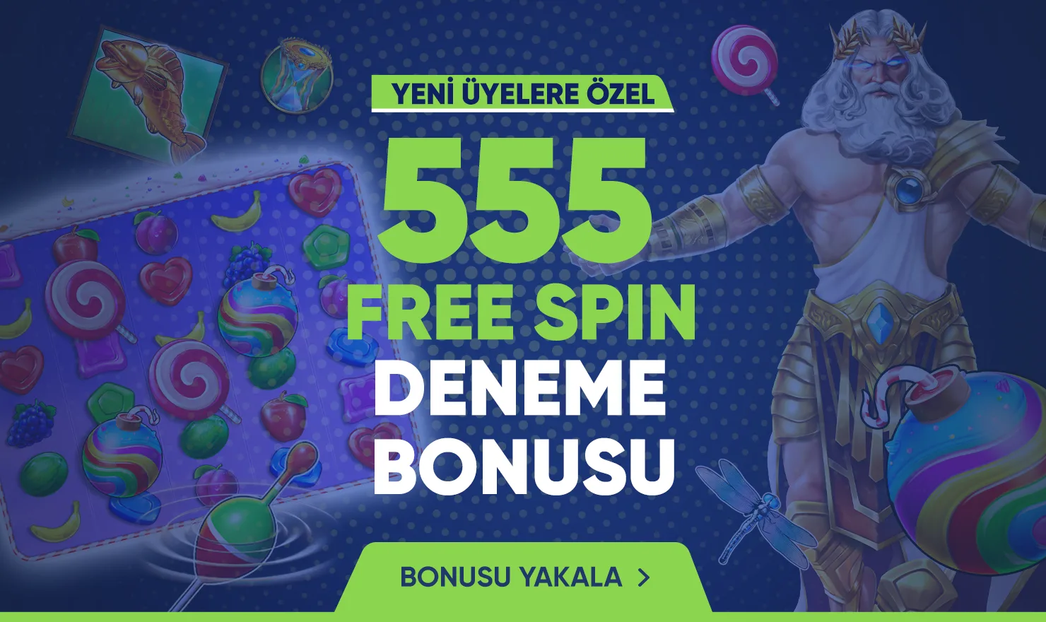 Yenı uyelere ozel 555 freespın