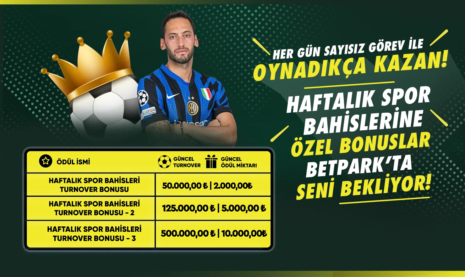 Haftalık spor bahislerine özel bonuslar